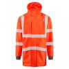Leo Workwear Clovelly With Buckland Class 3 Hi-Vis Orange Anorak Softshell Jacket Leo Workwear Clovelly With Buckland Class 3 Hi-Vis Orange Anorak Softshell Jacket